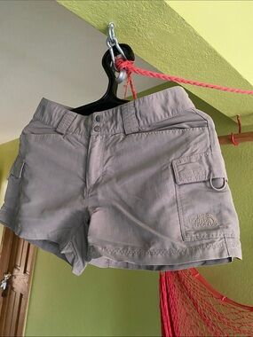 The North Face Womens Tan Cargo Shorts with Utility D-Ring - 4